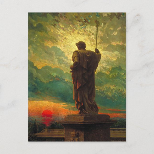 Postcard With James Carroll Beckwith Painting (Front)