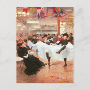 Postcard With Jean Beraud Painting