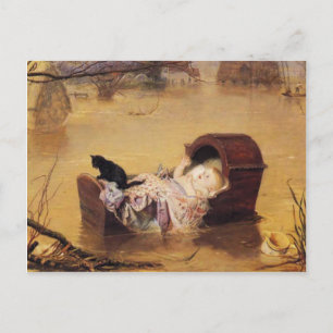 Postcard With John Everett Millais Painting