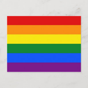 Postcard with LGBT Rainbow Flag