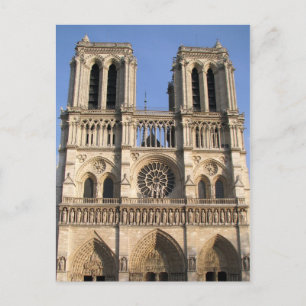 Postcard with Notre Dame de Paris cathedral