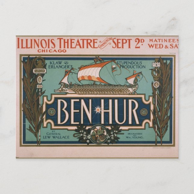 Postcard With Old Theatre Style (Front)