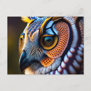 Postcard with owl