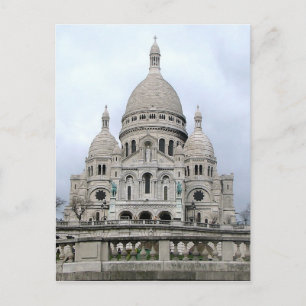 Postcard with Sacre Coeur de Paris.