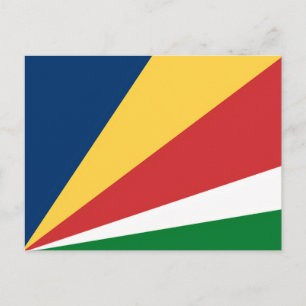 Postcard with Seychelles Colours Design