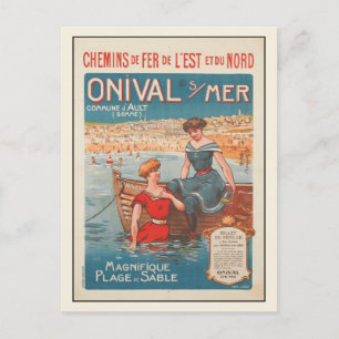 Postcard with Summer Poster Print from France