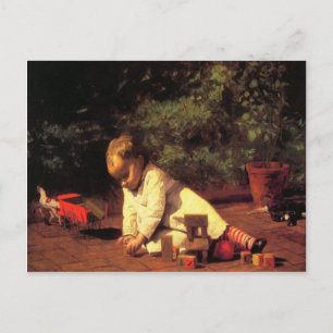 Postcard With Thomas Eakins Painting