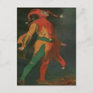 Postcard With Vintage Clown