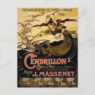 Postcard With Vintage Theatre Poster