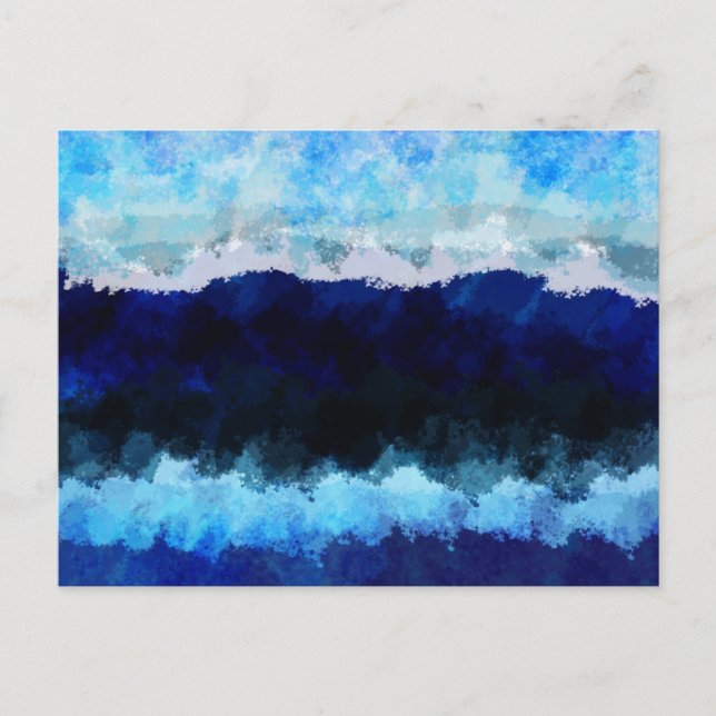 Postcard with wave digital art (Front)