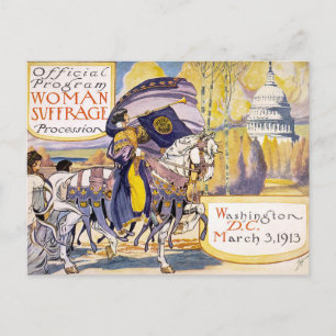 Postcard Woman suffrage procession Washington D.C.