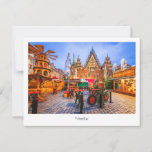 Postcard Worclaw night scene, Poland<br><div class="desc">Postcard with Worclaw,  famous Christmas Matket in Europe,  Poland travel place.</div>