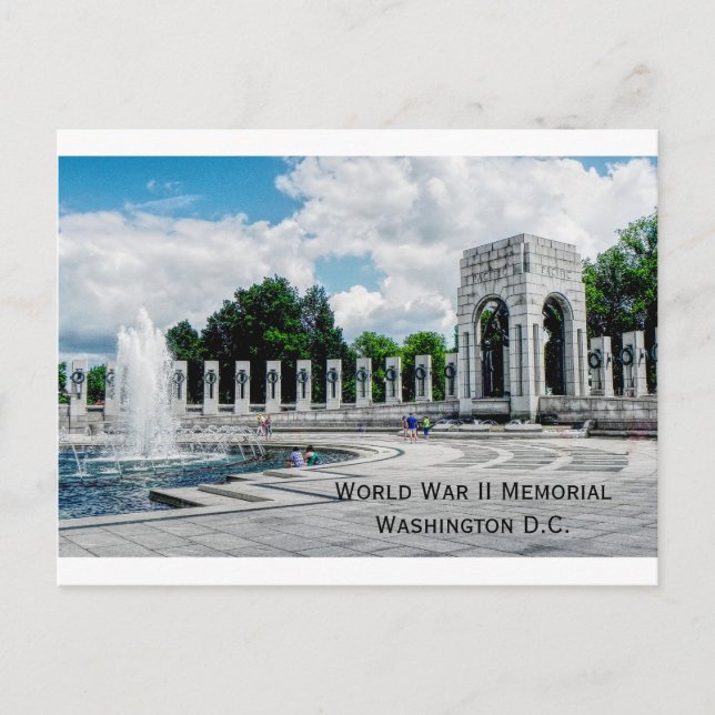 Postcard World War II monument (Front)
