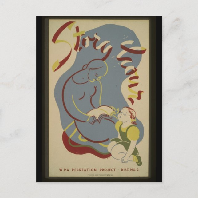 Postcard-WPA-Story Hour Postcard (Front)