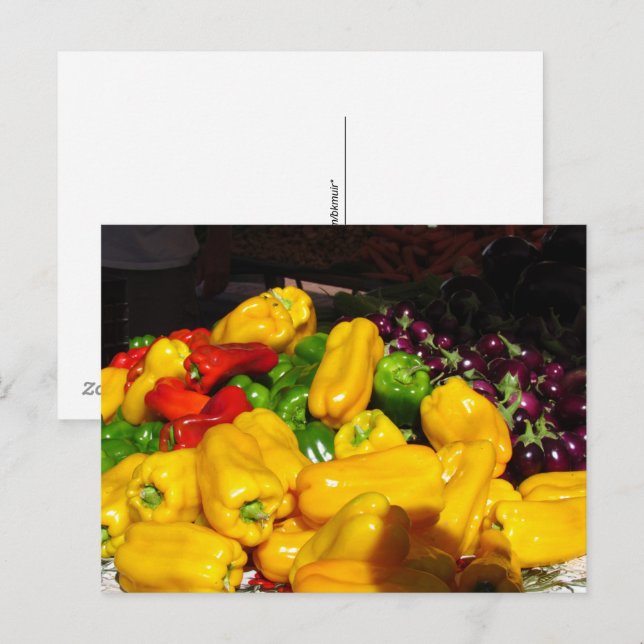 Postcard - Yellow Peppers (Front/Back)