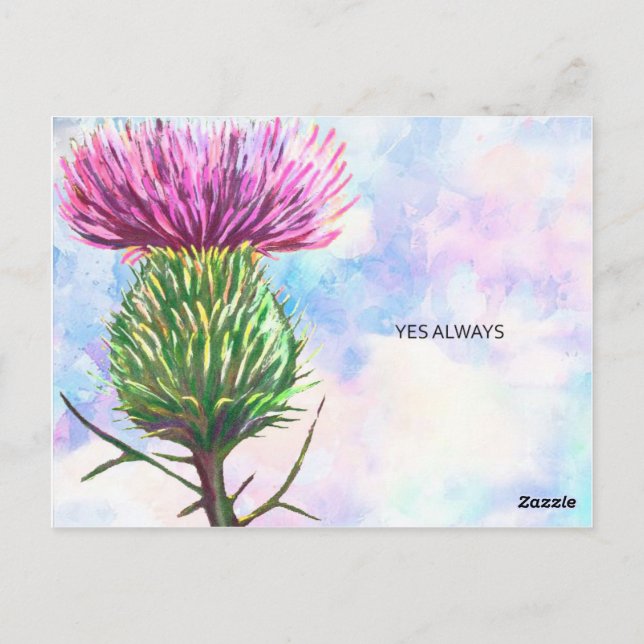 POSTCARD "YES ALWAYS (Back)