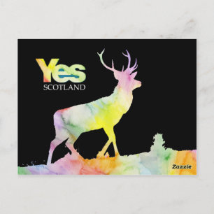 POSTCARD "YES SCOTLAND