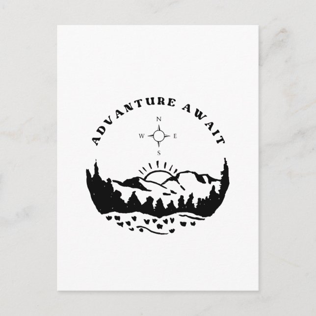 Postcards Advanture Await (Front)