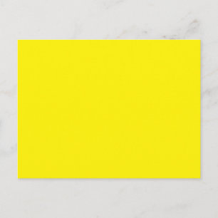 Postcards Bright Yellow Modern Minimalist