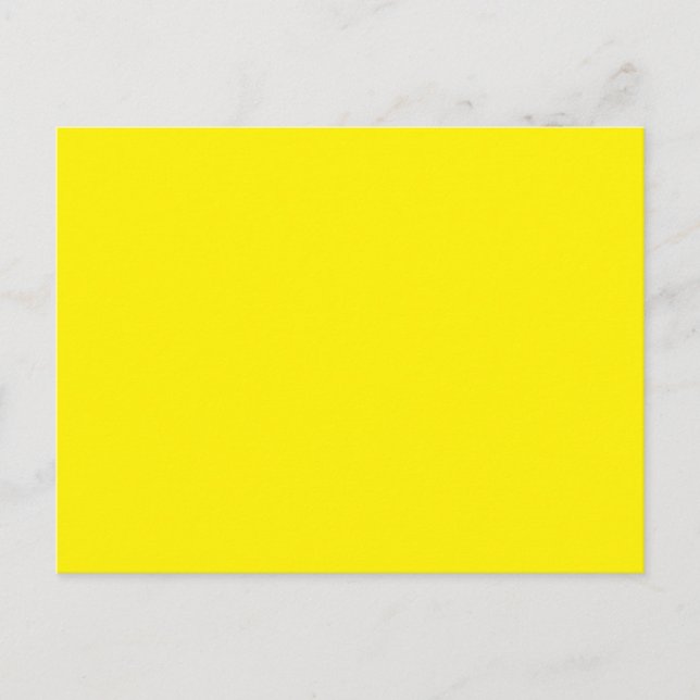 Postcards | Bright Yellow | Modern Minimalist (Front)