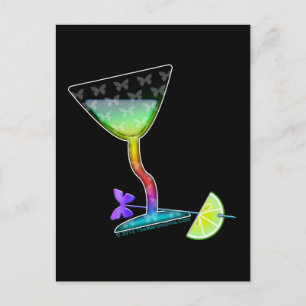 POSTCARDS - BUTTERFLY MARTINI
