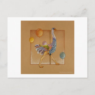 Postcards - Carousel Ostrich