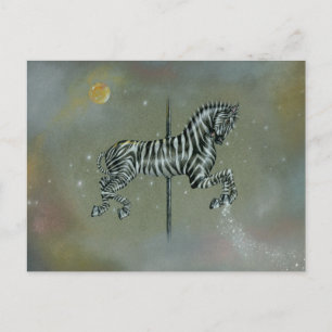 Postcards - Carousel Zebra
