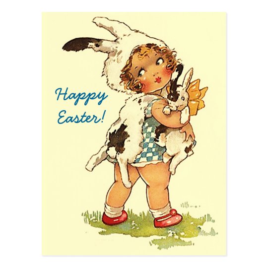 Postcards Easter Greetings PC Cute Vintage Style