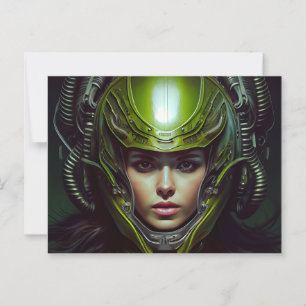 Postcards Fille Futurisme