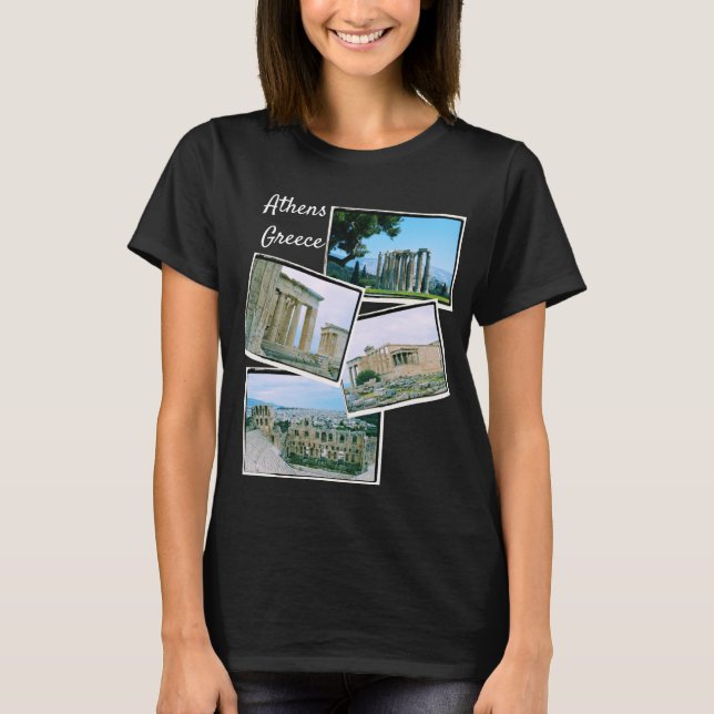 Postcards from Athens, Greece tshirt (Front)