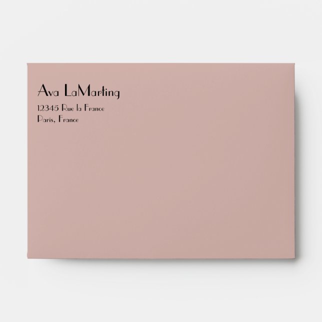 Postcards from Paris Custom Envelope (Front)