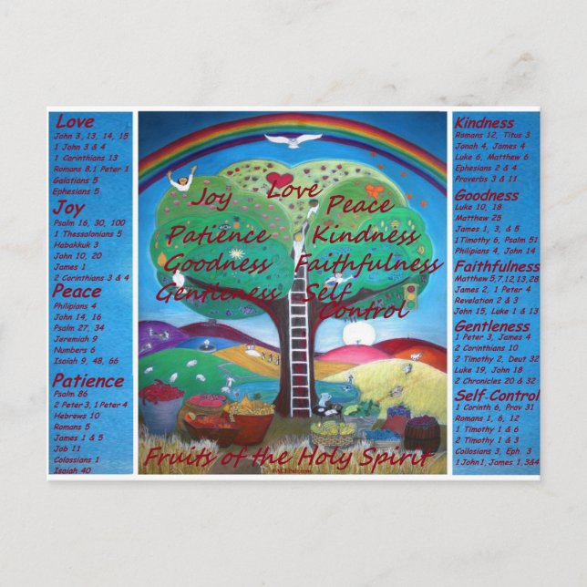 Postcards Fruits of the Spirit (Front)