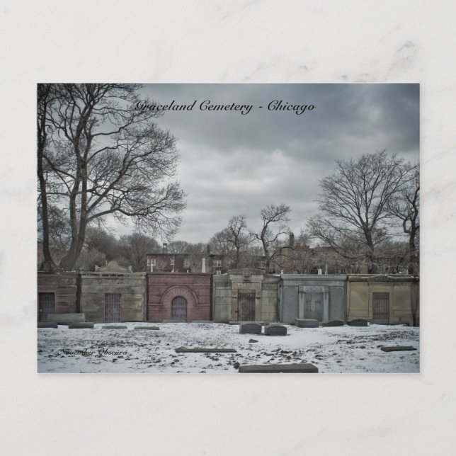 Postcards Graceland Cemetery - Chicago, Novembe... (Front)
