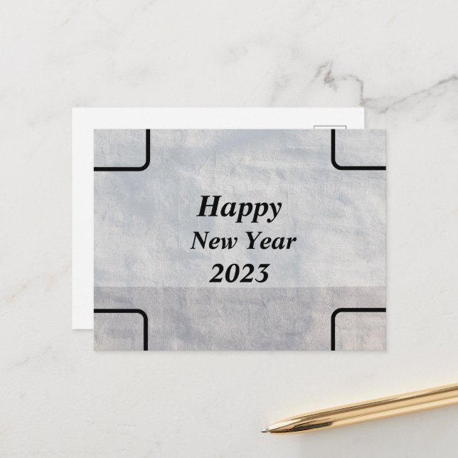 Postcards Happy New Year (Front/Back In Situ)
