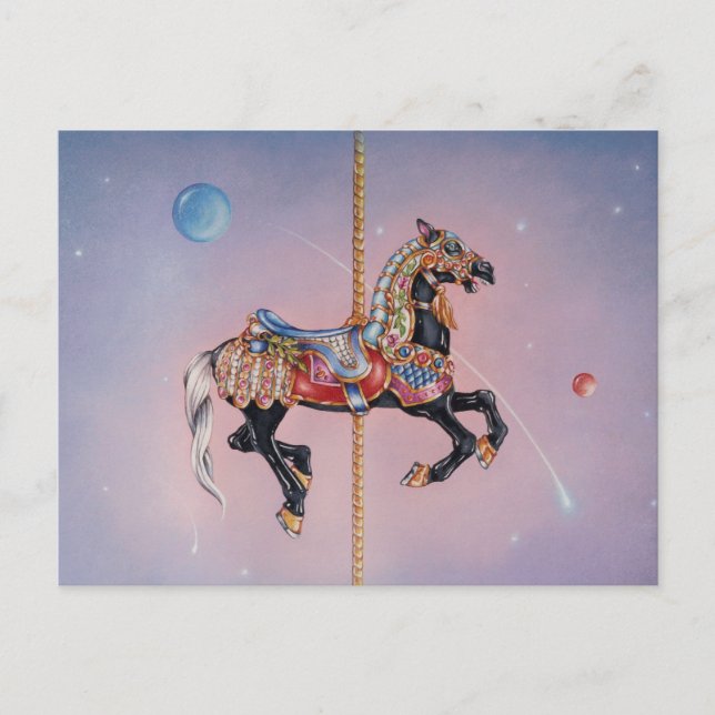 Postcards - Petaluma Carousel Horse 1 (Front)