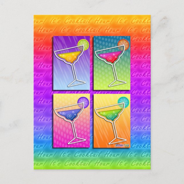 Postcards - Pop Art Margaritas (Front)