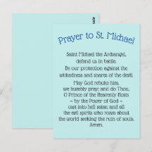 Postcards Prayer to Saint Michael the Archangel