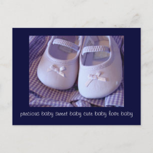 Postcards Precious Sweet Cute Baby Love Shoes