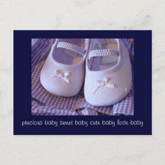 Postcards Precious Sweet Cute Baby Love Shoes