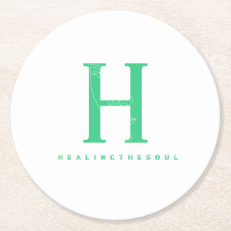 Postcards Round Paper Coaster