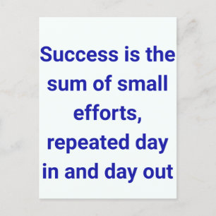 postcards “Small Efforts, Big Success”