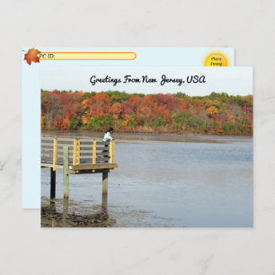 Postcrossing - Autumn Thoughts  - Helmetta NJ Postcard