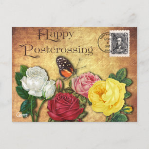 Postcrossing Butterfly - Postcard