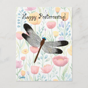Postcrossing Dragonfly - Postcard