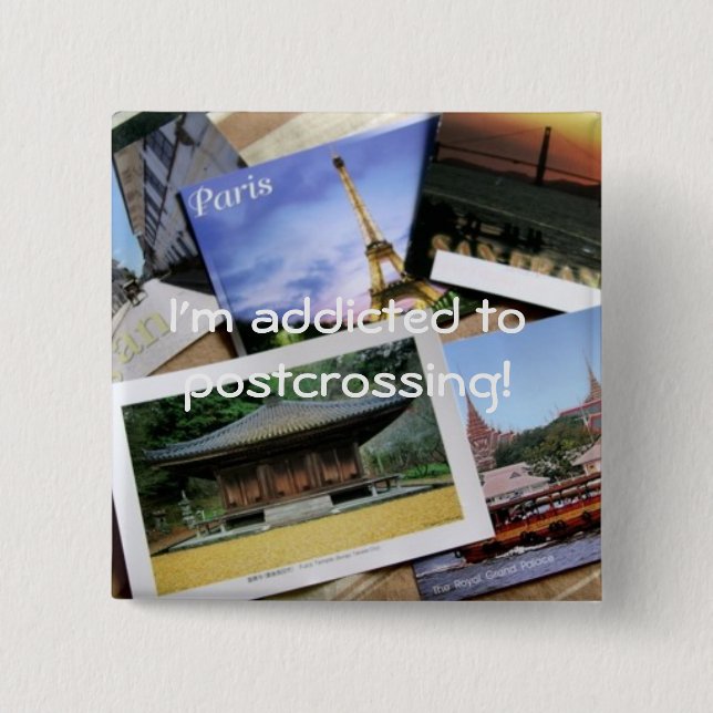 Postcrossing fan badge (Front)