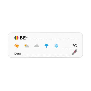 Postcrossing ID BE Belgium België Weather Date Lab
