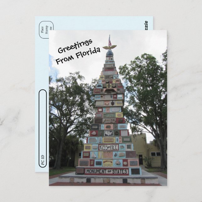 Postcrossing - Monument of the States - Florida Postcard (Front/Back)