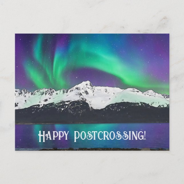 Postcrossing Northern Lights 1 - Postcard (Front)