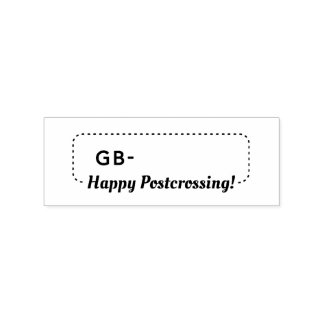 Postcrossing Postcard ID GB UK Postcrosse Rubber Stamp