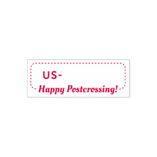 Postcrossing Postcard ID US America Postcrosser Self-inking Stamp